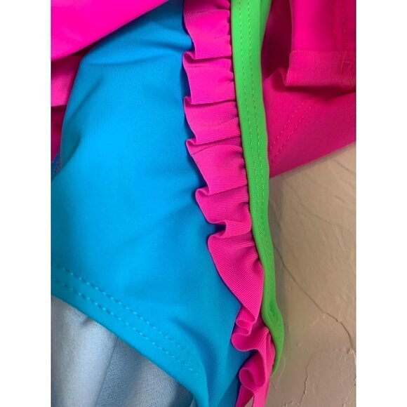 Baby Girl Swimsuit Set Two Pieces Swimwear with Rash Guard - 12M - Picture 2 of 4